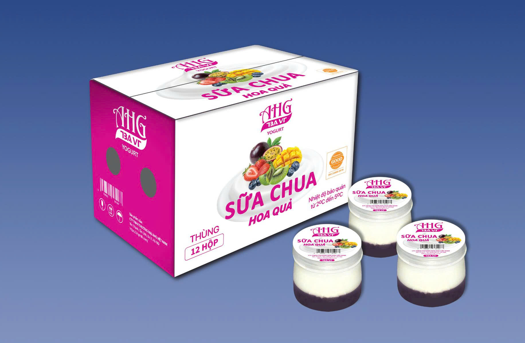 SỮA CHUA AHG HOA QUẢ – Thanh mát mỗi ngày, tốt cho hệ tiêu hóa